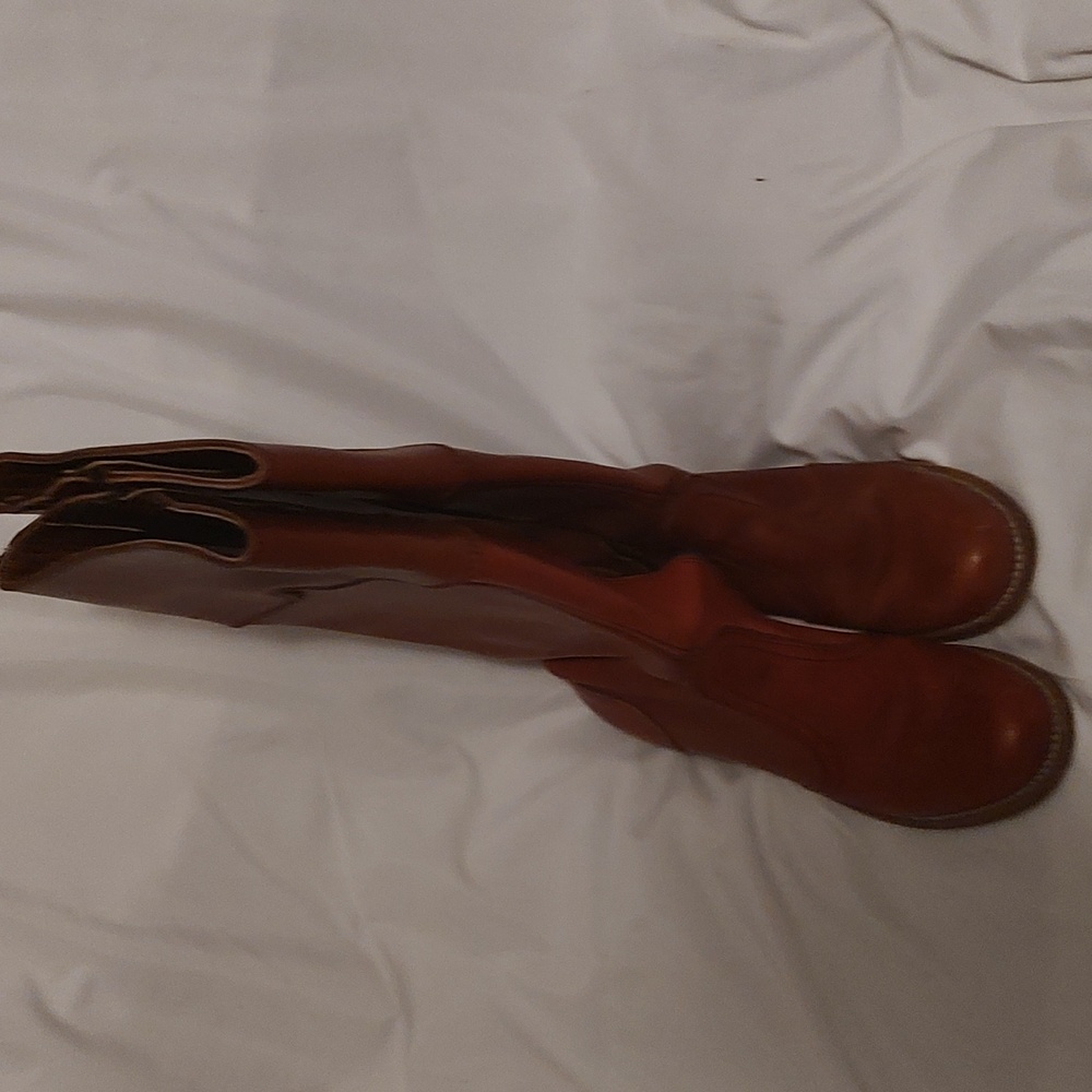 Dexter 8 1/2 Leather boots 16" Reddish